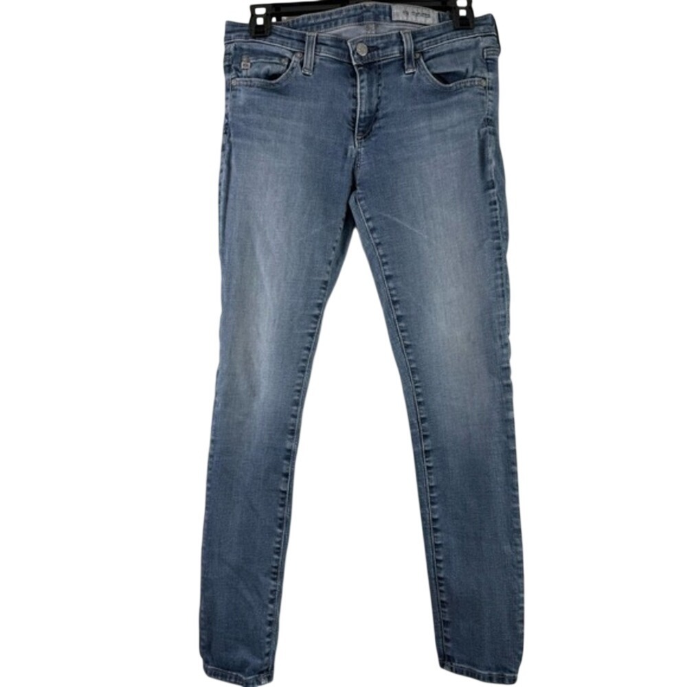 AG Adriano Goldschmied Legging Ankle Super Skinny Blue Denim Jeans 27R Stretch
